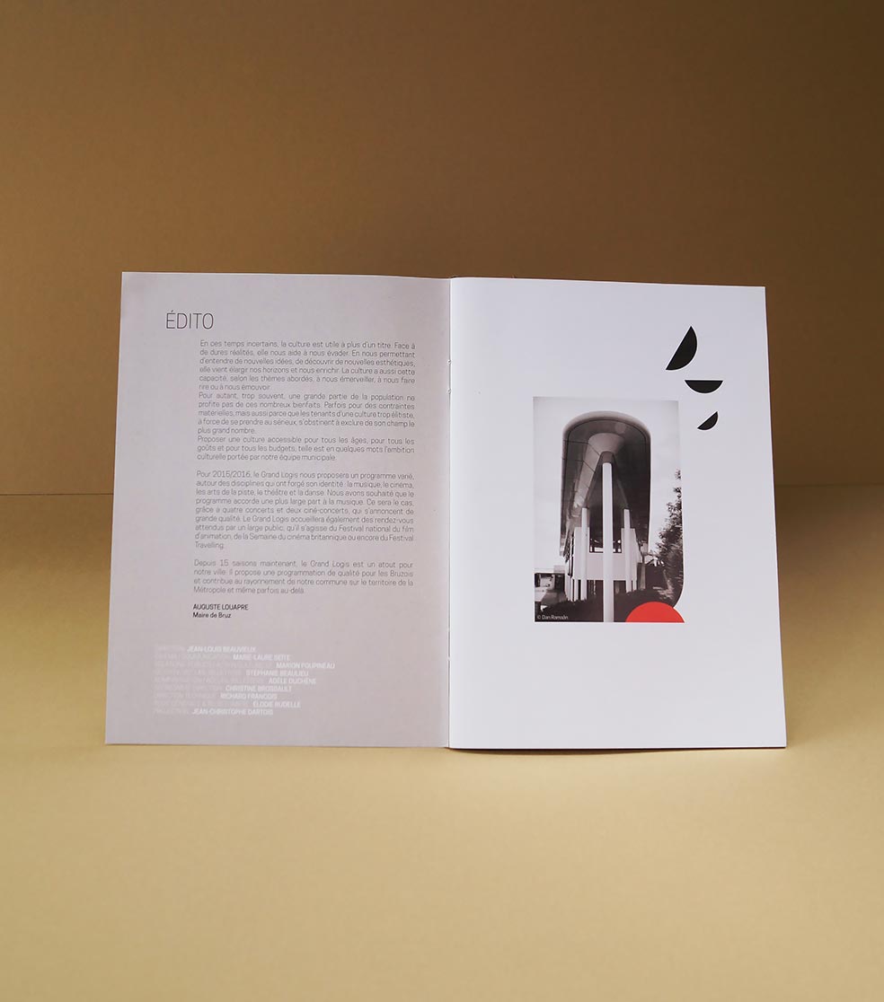 Communication graphisme Le Grand Logis 2014 / 2015