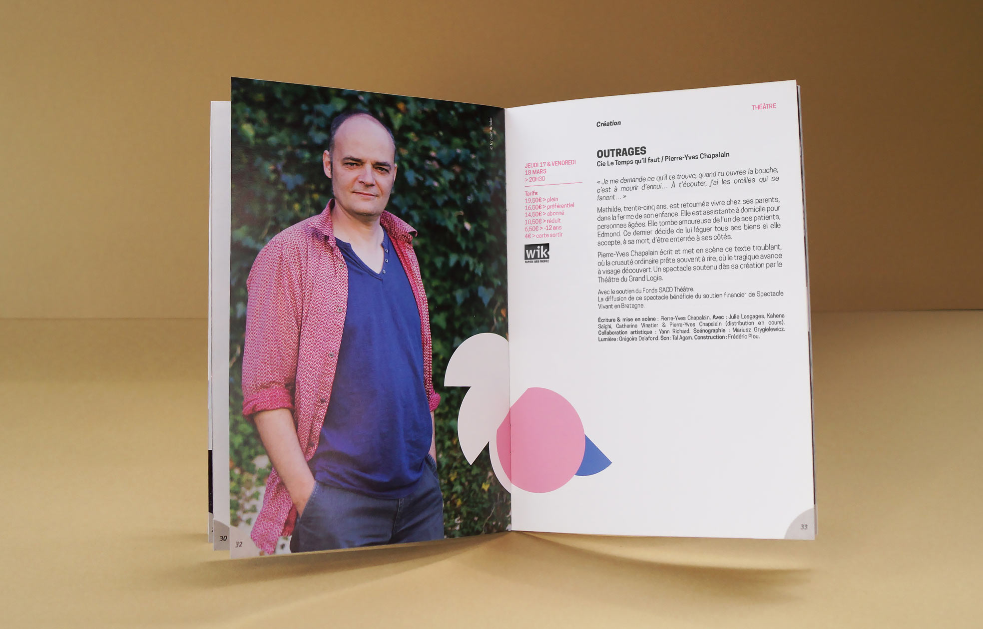 Communication graphisme Le Grand Logis 2014 / 2015