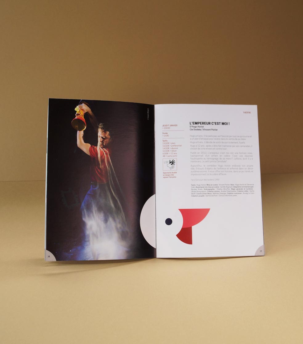 Communication graphisme Le Grand Logis 2014 / 2015