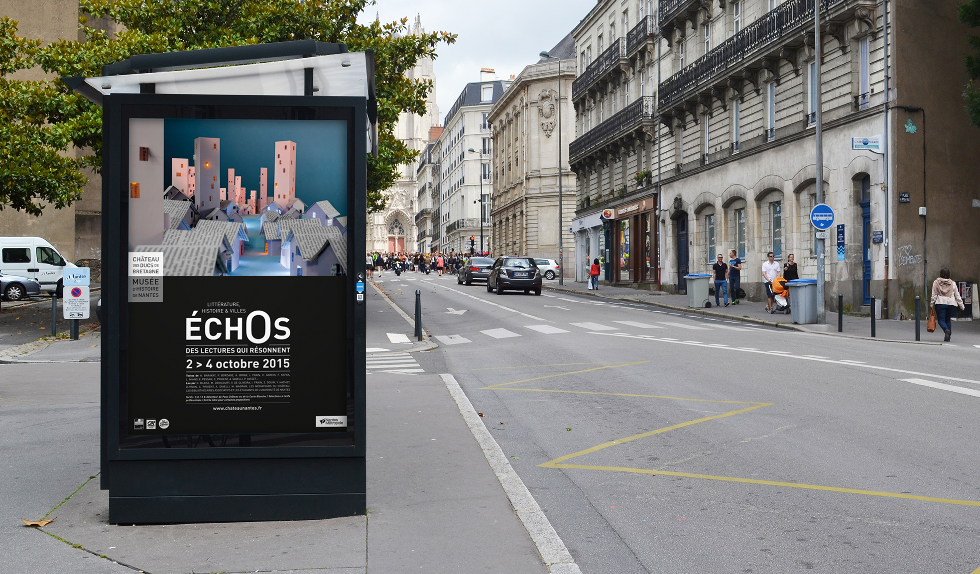 Echos affiche chateau nantes