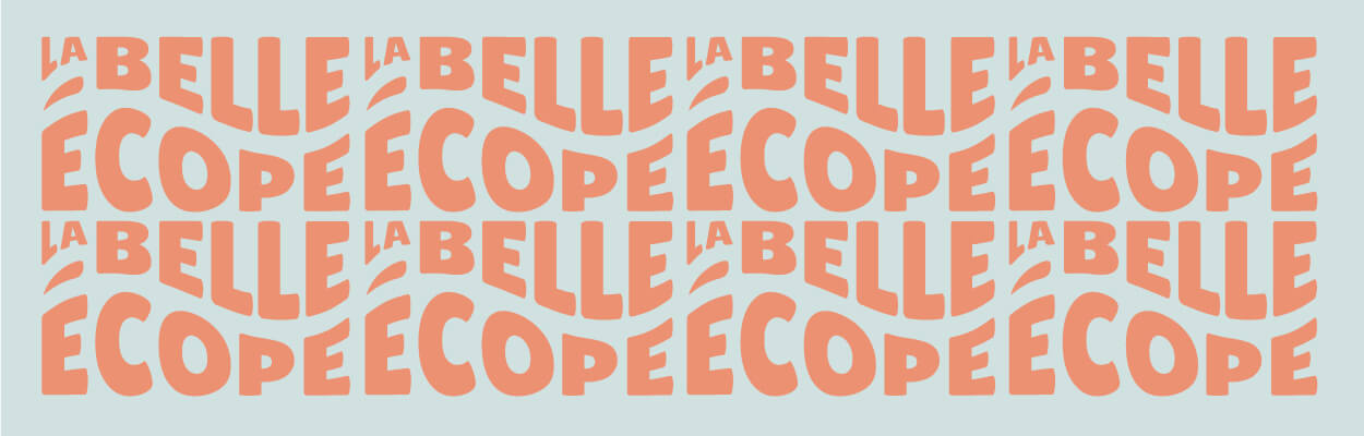 composition typographie la belle ecope