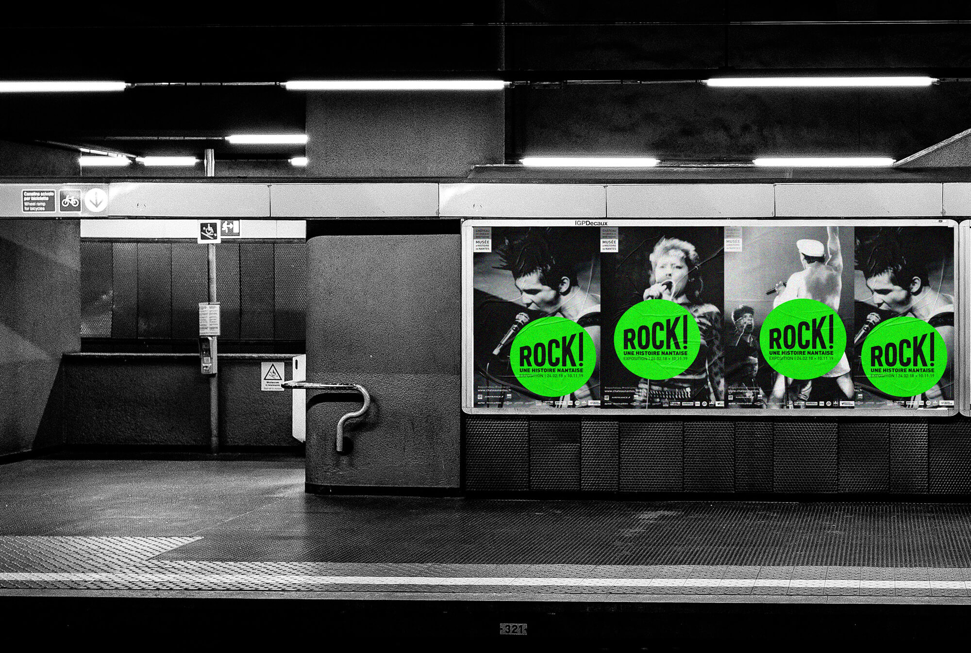 Affiche exposition Rock chateau nantes