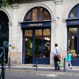 enseigne facade l'inatelier atelier shiroi graphisme identité visuelle communication illustration Nantes