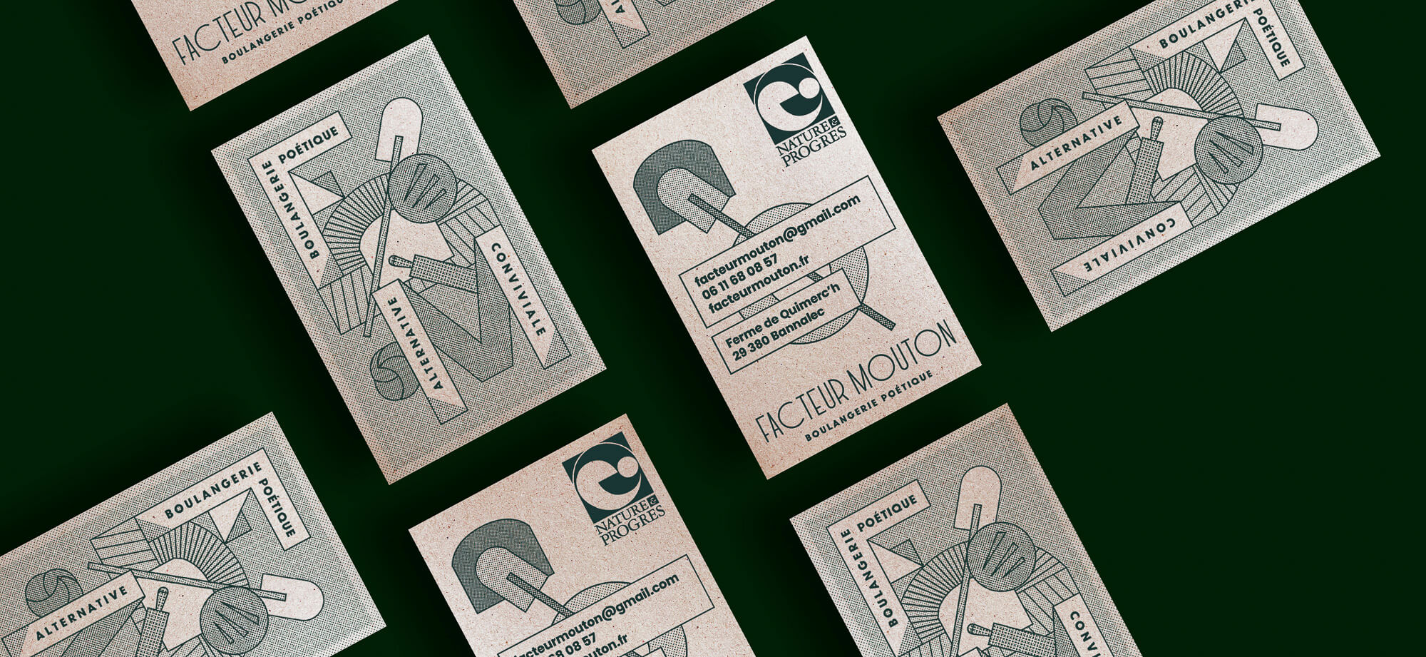 cartes de visite facteur mouton