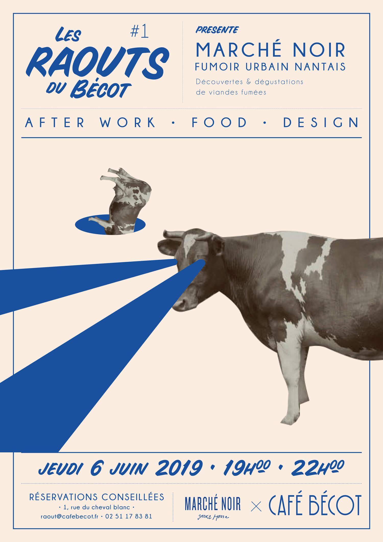 affiche raout au café Bécot