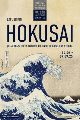 Affiche hokusai chateau nantes 0 atelier shiroi graphisme identité visuelle communication illustration Nantes