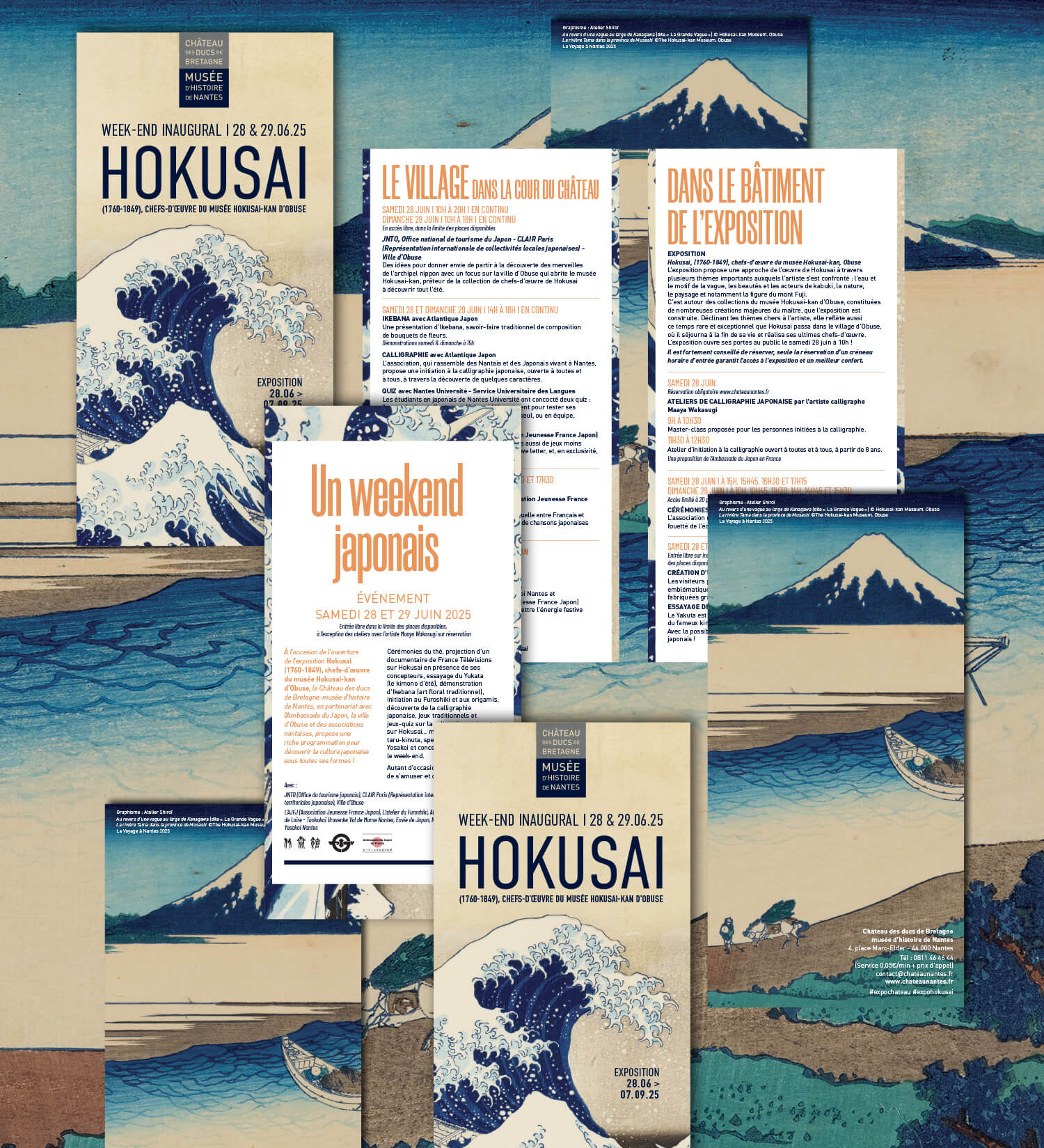 Affiche hokusai chateau nantes 14