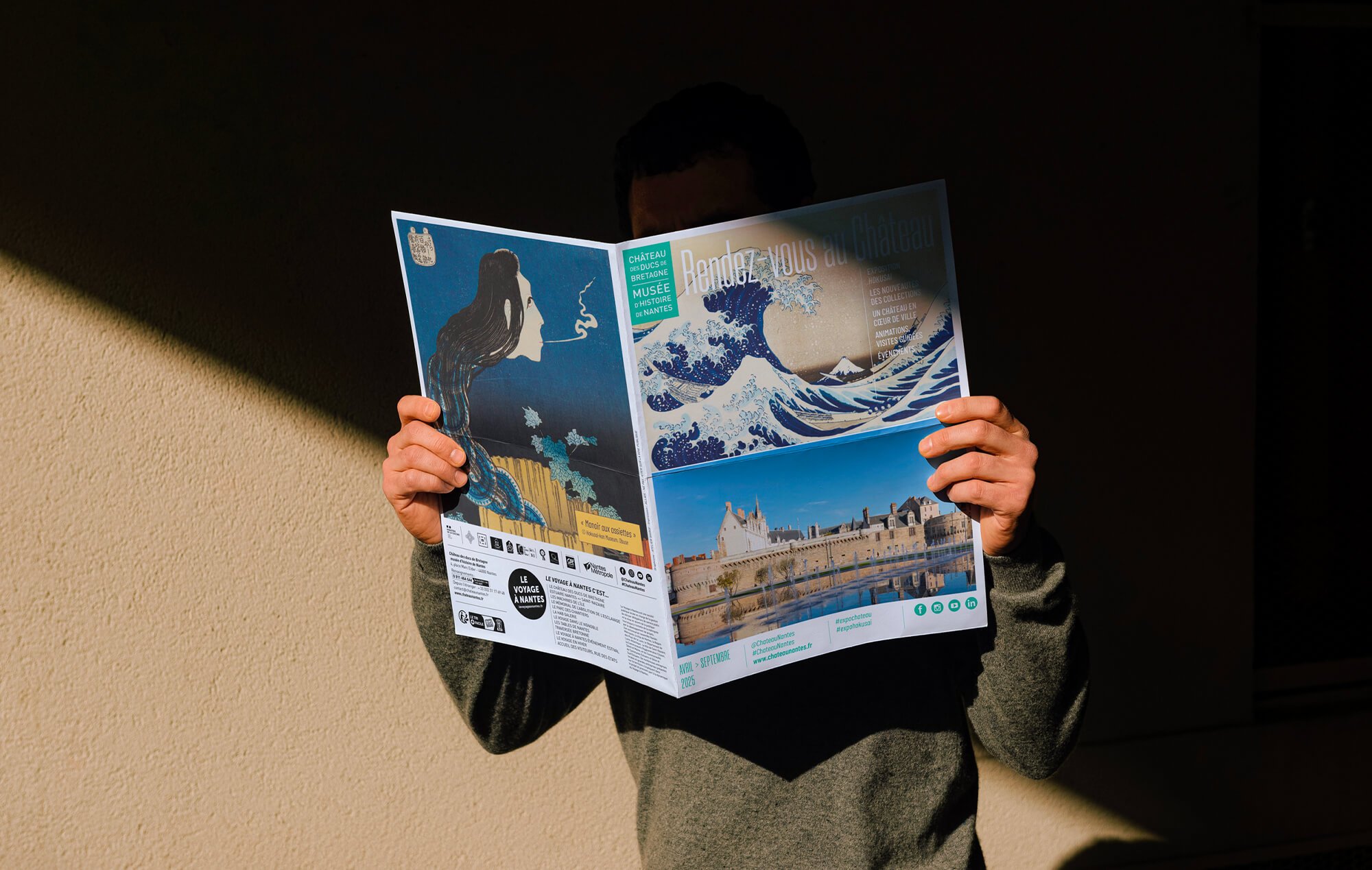 Affiche hokusai chateau nantes 6